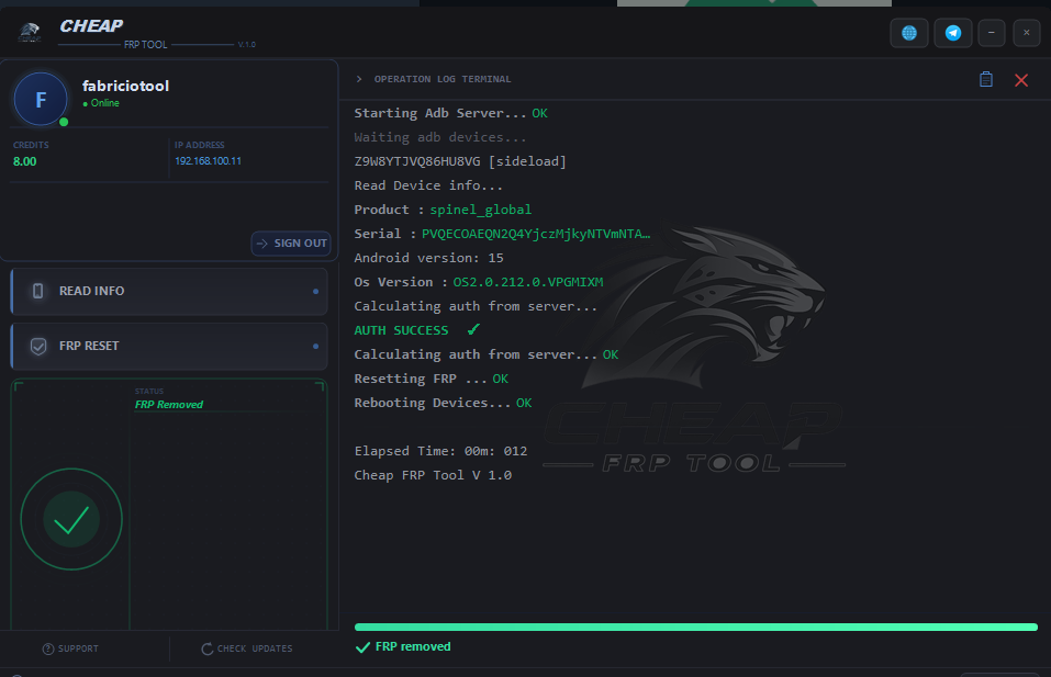 Cheap FRP Tool Credit